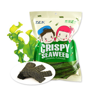泰国进口(ZEK)儿童休闲零食 小吃 调味海苔 脆紫菜 经典原味 32g/袋