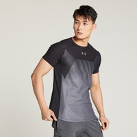 UNDER ARMOUR 安德玛 HEAT GEAR男士运动T恤1306408-001 深灰色 S
