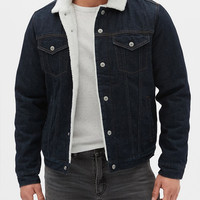 Gap 盖璞 486809 翻领仿羊羔绒衬里加绒外套