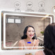 心海伽蓝智能镜子壁挂卫生间防雾浴室镜触摸屏led化妆镜蓝牙