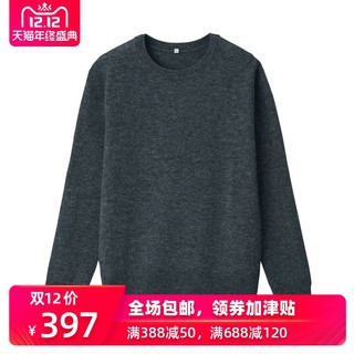 无印良品 MUJI 女式 牦牛绒混羊毛 圆领毛衣