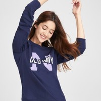 OLD NAVY 449813 女士圆领徽标卫衣