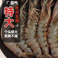 猫二郎 越南新鲜活冻大虎虾 毛重850g *3件