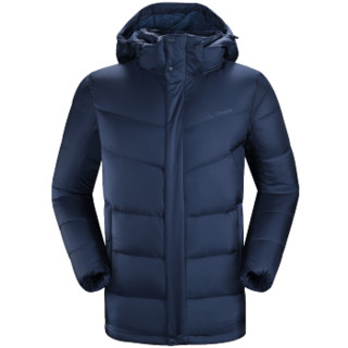 巍德（VAUDE）羽绒服男户外运动加厚时尚鹅绒外套700蓬抗寒保暖外套 德国品质 暮蓝色 XL
