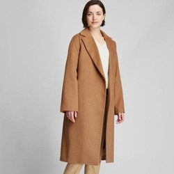 UNIQLO 优衣库 420232 女士羊毛混纺大衣