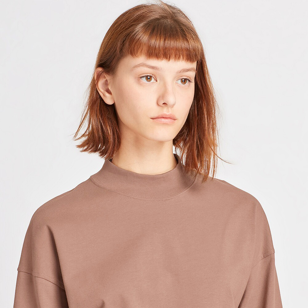 uniqlo优衣库420697女士半高领t恤