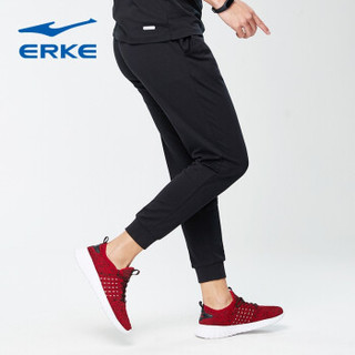 ERKE 鸿星尔克 男士运动休闲裤 11217457297-1（正黑、L）