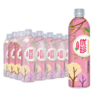 优珍 蜜桃味 乳酸菌发酵风味饮料 果味饮品 500ml*24瓶 塑膜量贩装 *4件