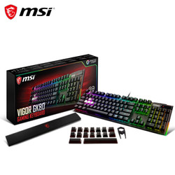 微星（MSI）GK80 机械键盘 Cherry红轴