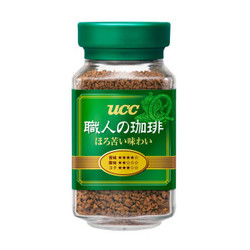 日本原装进口 UCC(悠诗诗) 职人大师系列 绿标速溶咖啡 90g/瓶 *4件