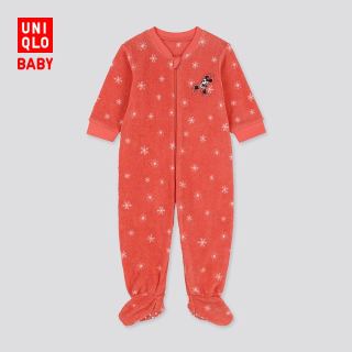 商品uniqlo优衣库弹力连体装421222粉橙色59cm