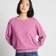  UNIQLO/优衣库 418679 女士柔软羊仔毛圆领针织衫　