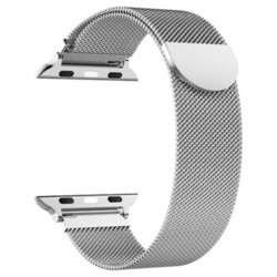 新视界 苹果表带 Apple watch1/2/3/4/5代通用 （米兰尼斯不锈钢）