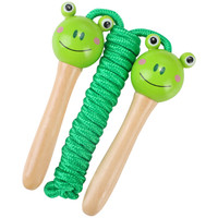 丹妮奇特 （Dan Ni Qi Te）小青蛙木质跳绳儿童玩具幼儿园小学生4-7岁男孩女孩木头手柄跳绳 *2件