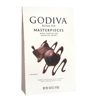 Godiva 歌帝梵 心形软心夹心丝滑黑巧克力 415g/袋 多规格可选 1袋