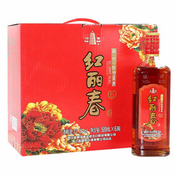 塔牌 绍兴黄酒 红丽春 六年陈 花雕酒500ml*6瓶  *3件