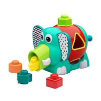 婴蒂诺Infantino小象分拣盒手动玩具 美国进口