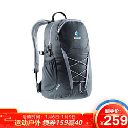 Deuter多特 GOGO25L 城市休闲商务通勤旅游双肩背包 3820016/7490 黑色