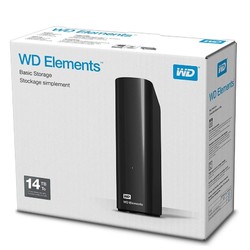 Western Digital Elements USB 3.0 桌面硬盘 黑色 14TB