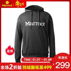 Marmot/土拨鼠秋冬新款户外运动休闲柔软保暖男士卫衣