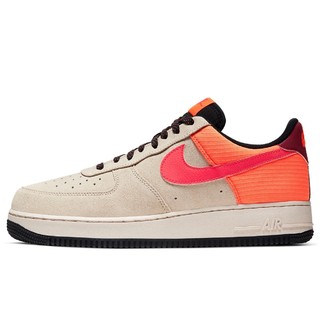 NIKE 耐克 AIR FORCE 1 '07 LV8 2 男子运动鞋 CD0887-100 土黄色/橙色 40