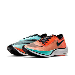 NIKE 耐克 Zoom Vaporfly NEXT% 中性跑鞋 CD4553-300 极光绿/橙红/黑/白 40