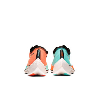 NIKE 耐克 Zoom Vaporfly NEXT% 中性跑鞋 CD4553-300 极光绿/橙红/黑/白 40