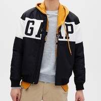 Gap 盖璞 男装 帅气撞色棒球领外套