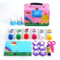 Joan Miro 美乐 儿童手指画套装安全颜料儿童无毒水洗 女宝宝画笔画画颜料工具套装 *2件