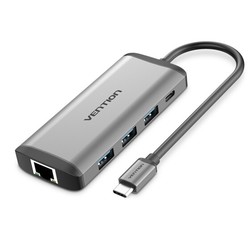 VENTION 威迅 Type-C拓展坞（87W PD快充+HDMI接口+USB3.0*3+TF/SD读卡槽+千兆网口）