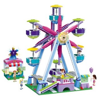 古迪（gudi）女孩积木拼装玩具摩天轮游乐场系列6-12岁生日礼物 摩天轮-9615