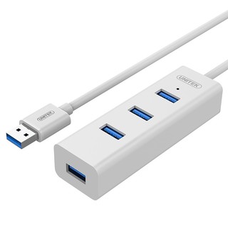 优越者 USB3.0集线器 USB-HUB 1转4 白色 0.3米