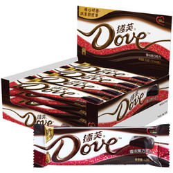 德芙（Dove）德芙香浓黑巧克力  43克*12条（整盒装） *3件
