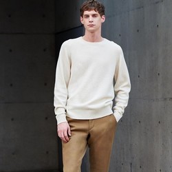 UNIQLO 优衣库 419198 男士羊仔毛圆领针织衫