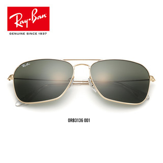 RayBan 雷朋 0RB3136 男女款全框复古简约潮流时尚墨镜