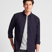 UNIQLO 优衣库 421193 男子法兰绒格子衬衫