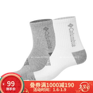 Columbia/哥伦比亚户外19新品秋冬男女同款运动袜四双装LU9745 103 M