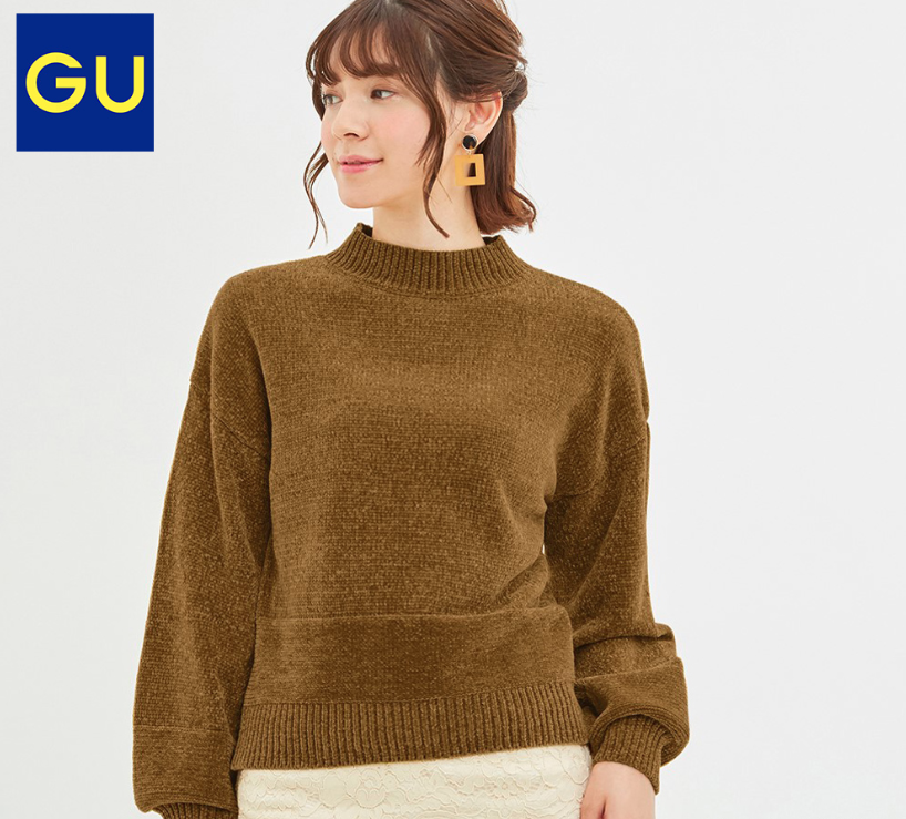 gu 极优 320115 高领针织衫