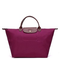 珑骧(Longchamp) 拉链 锦纶 女款Le Pliage系列 软 尼龙中号短柄可折叠手提包