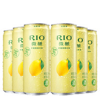 锐澳（RIO）洋酒 鸡尾酒 预调酒 柠檬味330ml*6 *4件