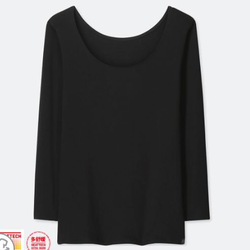 UNIQLO 优衣库 408241 HEATTECH EXTRA WARM 女款八分袖T恤