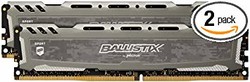 Ballistix Sport LT 4GB Single DDR4 SR x8 DIMM 288-Pin Memory - BLS4G4D26BFSB 灰色 16GB Kit  Single Ranked Module
