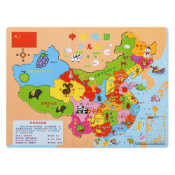 乐智由我 中国地图拼图玩具