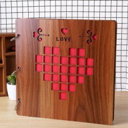 木质diy相册影集洗照片自制手工制作实用写真创意