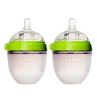 凑单品：Comotomo 可么多么 自然感觉硅胶奶瓶 绿色 150ml*2件