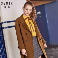 Semir 森马 19-058100302 毛呢大衣外套