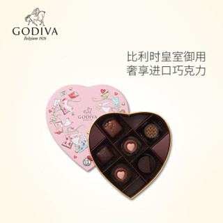 歌帝梵（GODIVA） 至爱巧克力心形礼盒6颗装 情人节礼物
