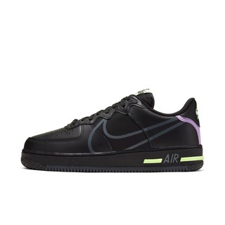 NIKE 耐克 Air Force 1 男士休闲运动鞋 CD4366-001 黑/紫罗兰 42