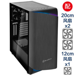 银欣 SilverStone 星斗Seta A1钛黑色 ATX中塔机箱