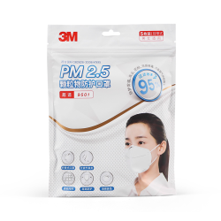 3M 9501 PM2.5顆粒物防護口罩 耳帶式 5只裝